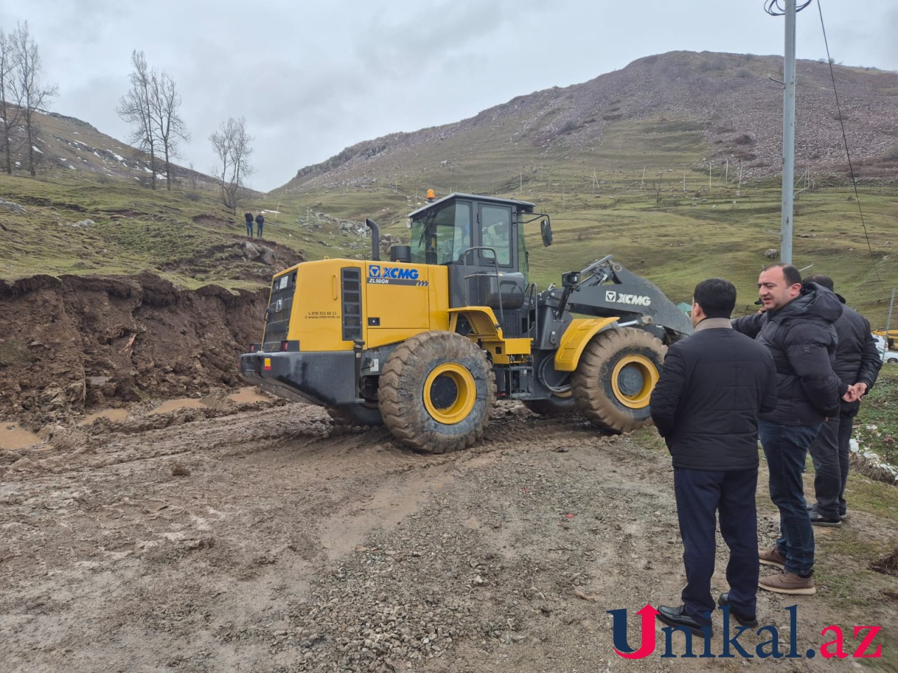 Güclü yağış Daşkəsəndə ciddi fəsadlar törədib - FOTOLAR